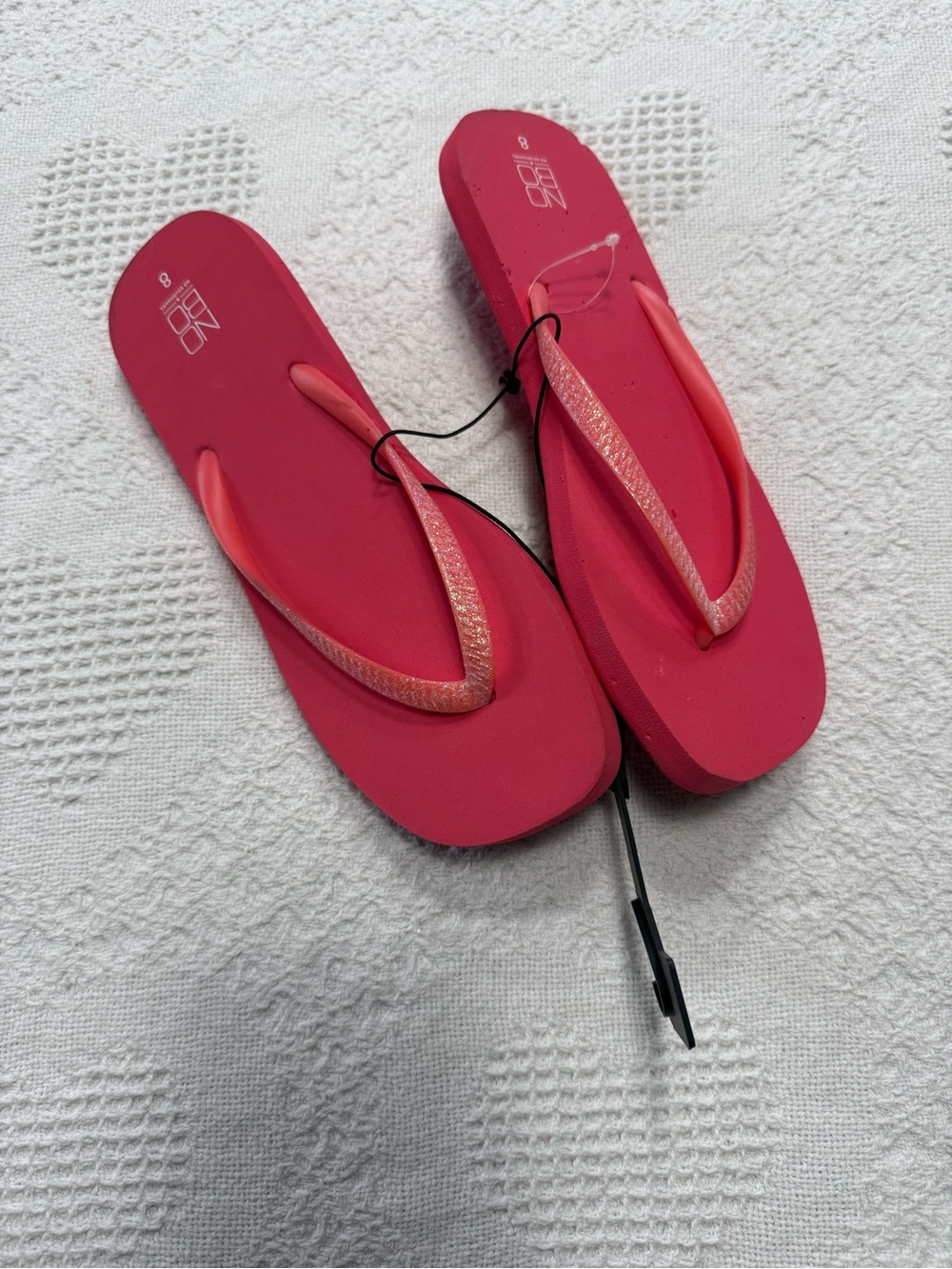NEW Walmart Pink Flip Flops (8)
